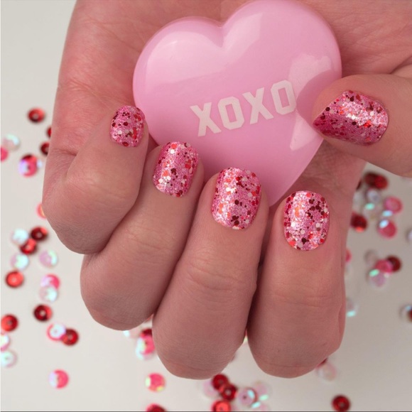 Color Street Other - *Rare, HTF* Color Street: Love Scene | Valentine’s Day Pink Glitter Red Sparkle